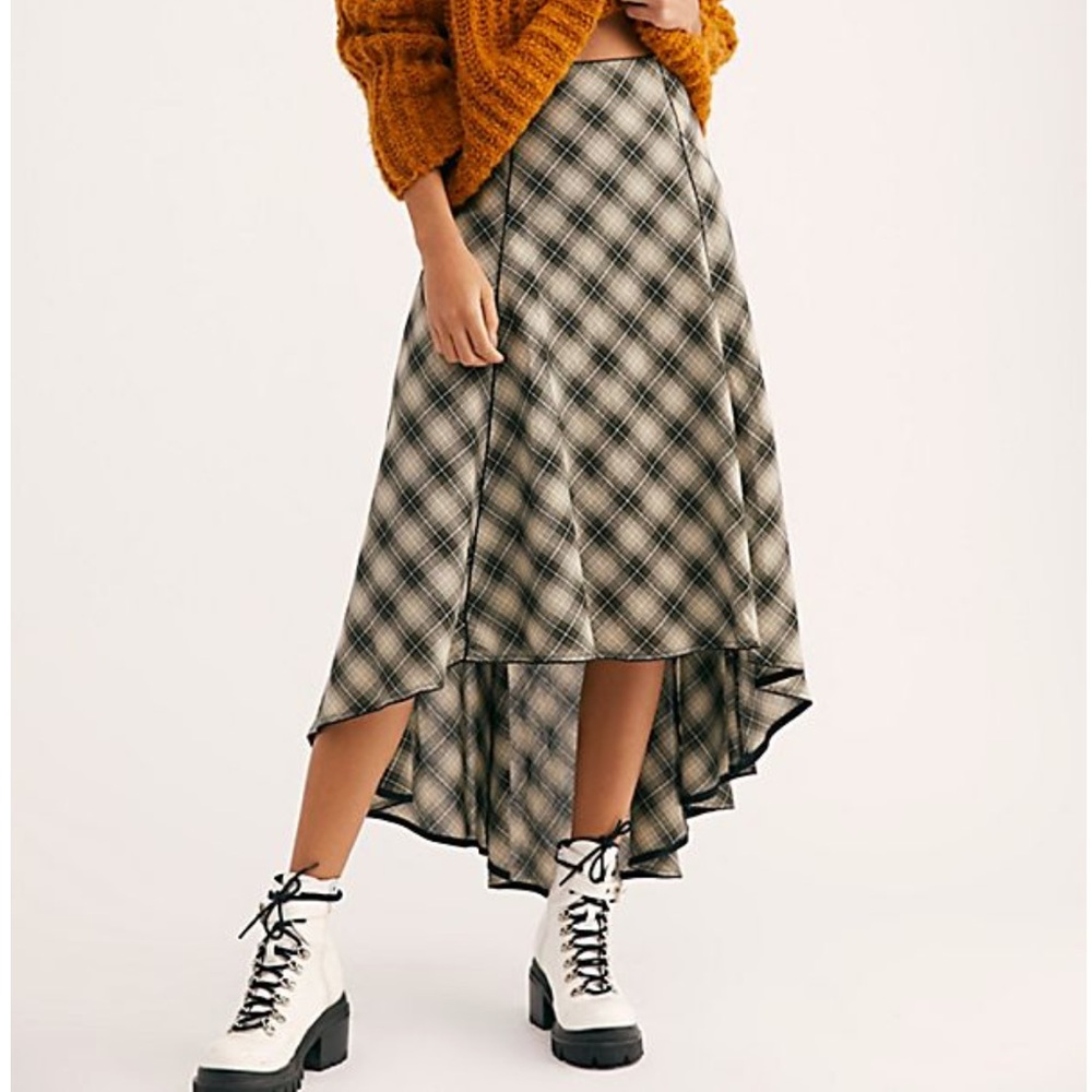 Free People Northwest Plaid Skirt